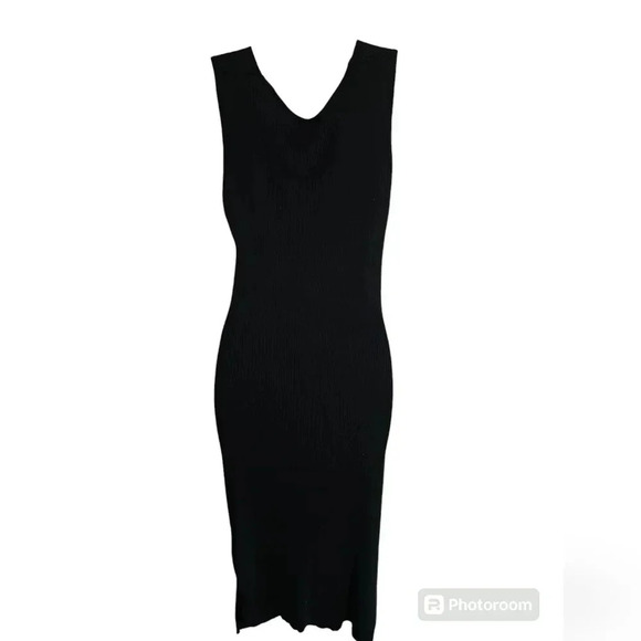Say What? XL Y2K Ribbed Cutout Tank Midi Dress Goth Grunge Edgy - Picture 4 of 8
